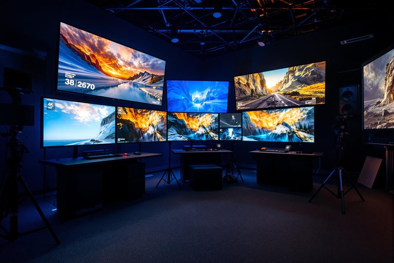 妹妹影院4K HDR全流程制作中心调色间内部